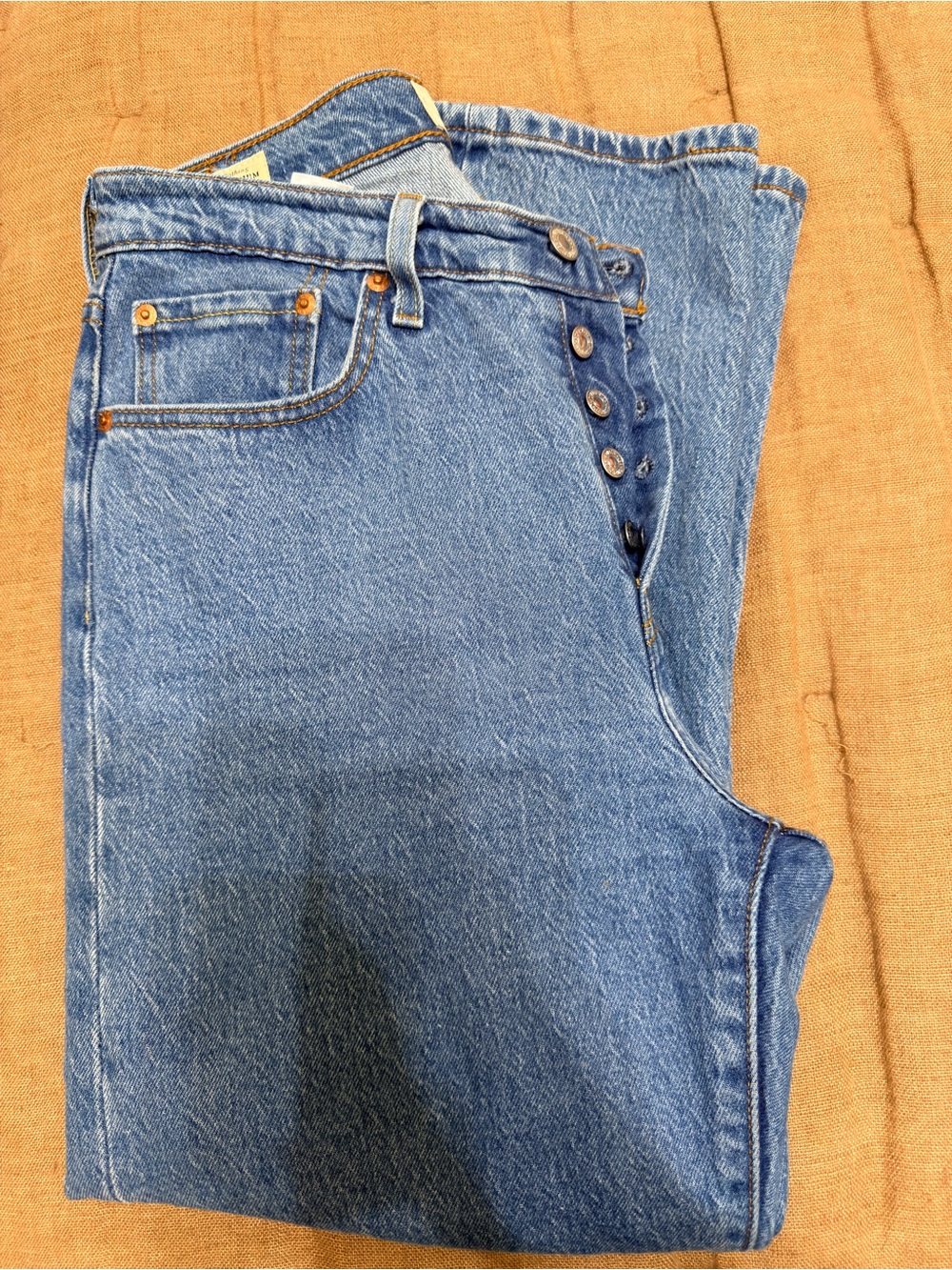 Levi's Relaxed Boyfriend Jeans in Classic Blue Denim